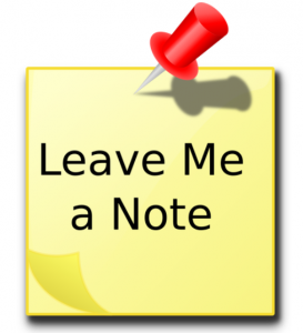 Leave me a note