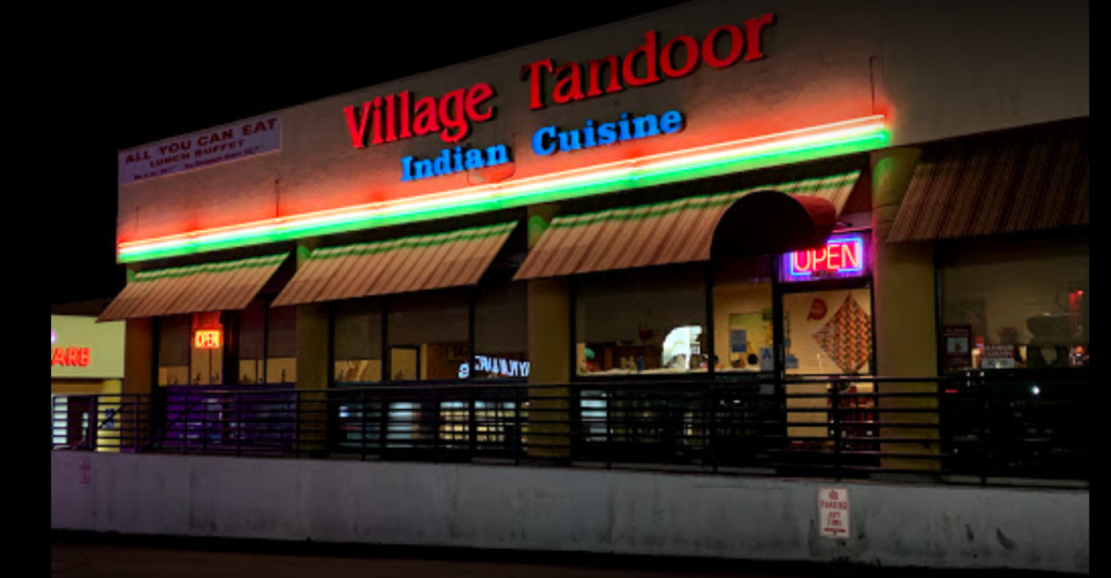 Indian buffet spot in Los Angeles, Village Tandoor, outside view.